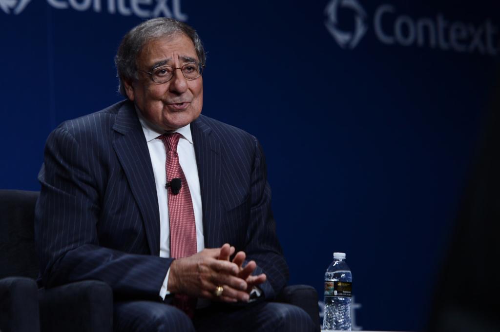 Leon Panetta, former U.S. secretary of defense, speak during a panel at the Context Leadership Summit in Las Vegas, Nevada, U.S., on Wednesday, May 9, 2018.