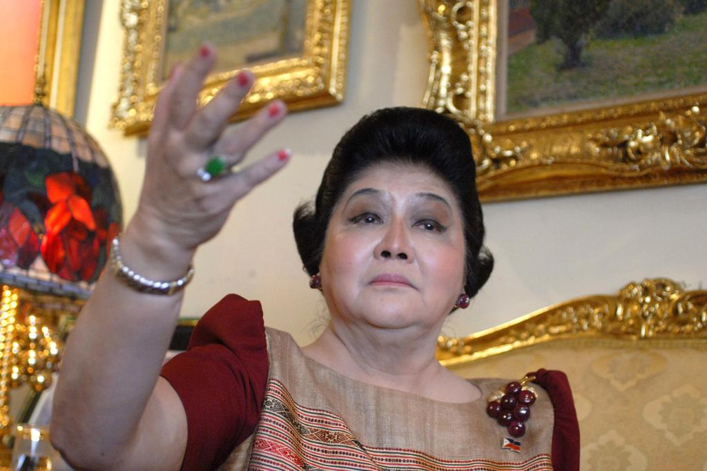 Imelda Marcos was the wife of late dictator Ferdinand Marcos.