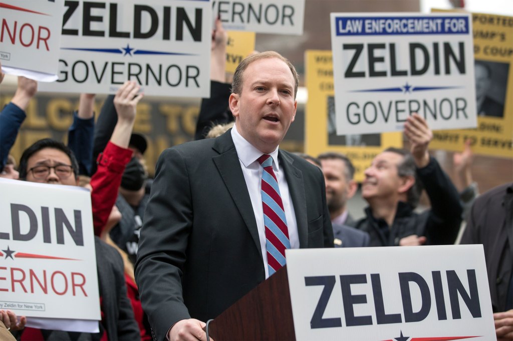 Candidate for governor of New York State Lee Zeldin