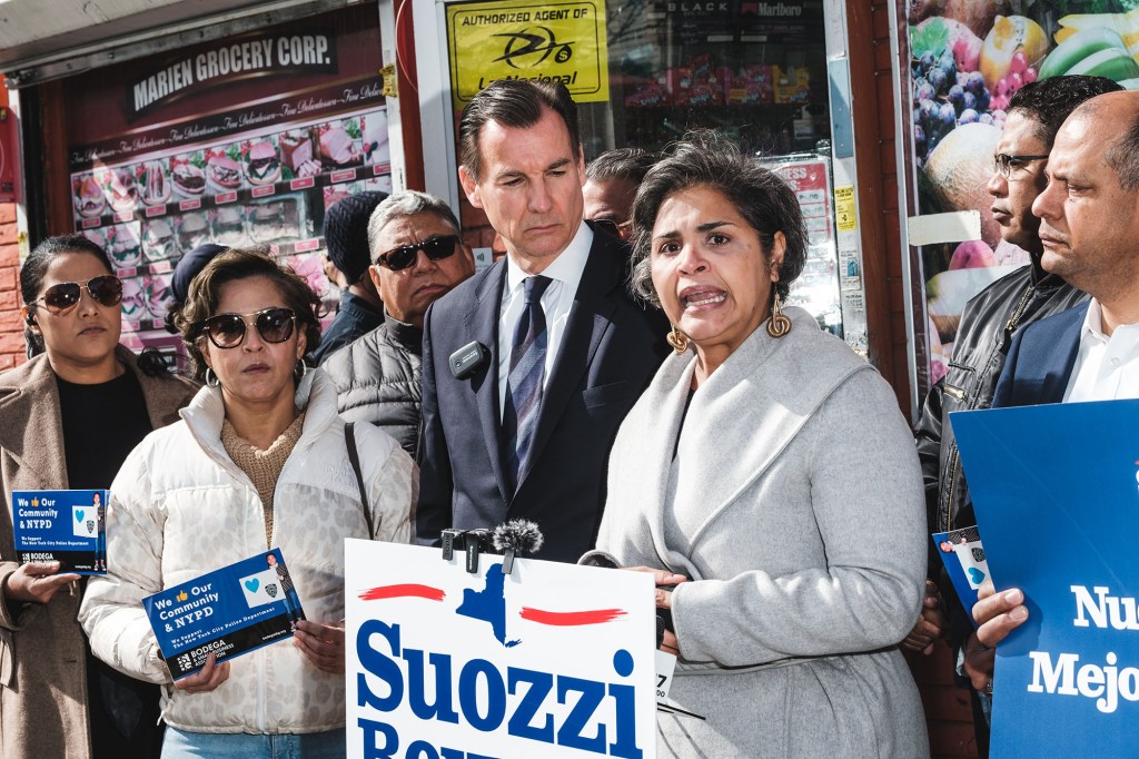 Tom Suozzi with running mate Diana Reyna