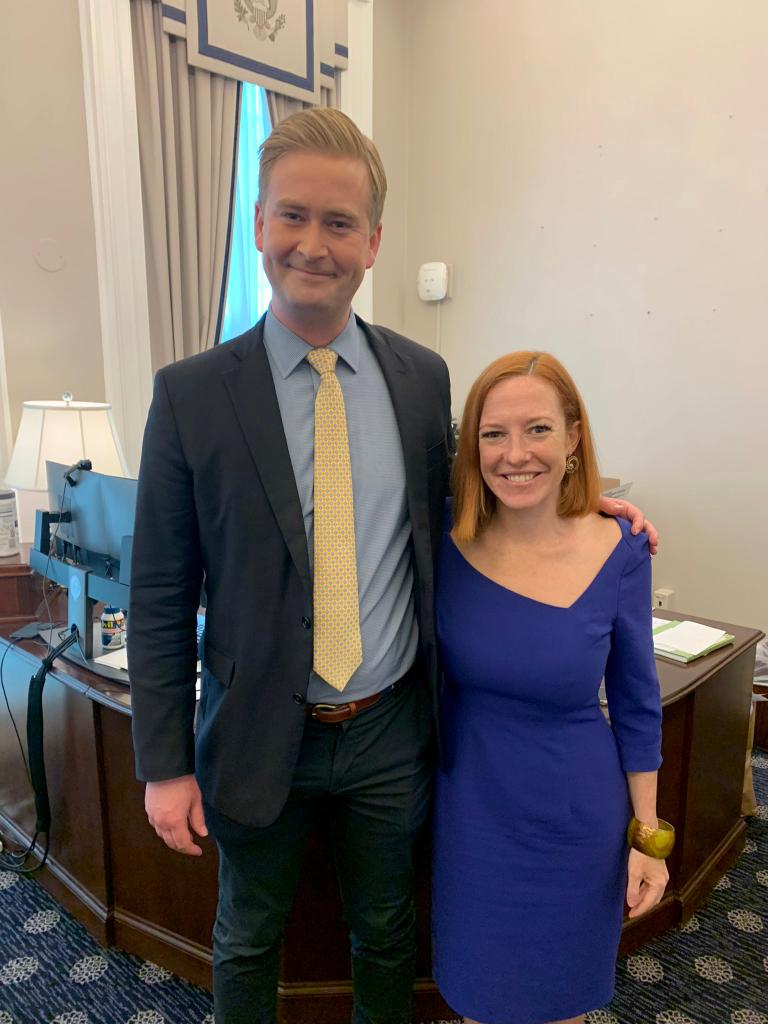 Peter Doocy says farewell to Psaki on her final day in the White House.