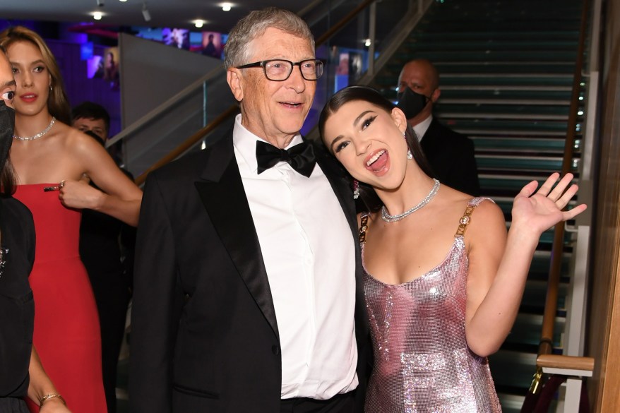 Bill Gates attends the 2022 Time100 Gala with his daughter, Phoebe Gates.