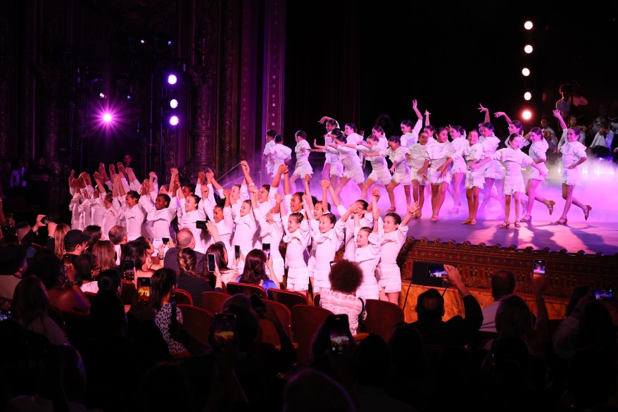 Dancers perform at the premiere of "Halftime" during the Tribeca Film Festival Opening Night on June 8, 2022.