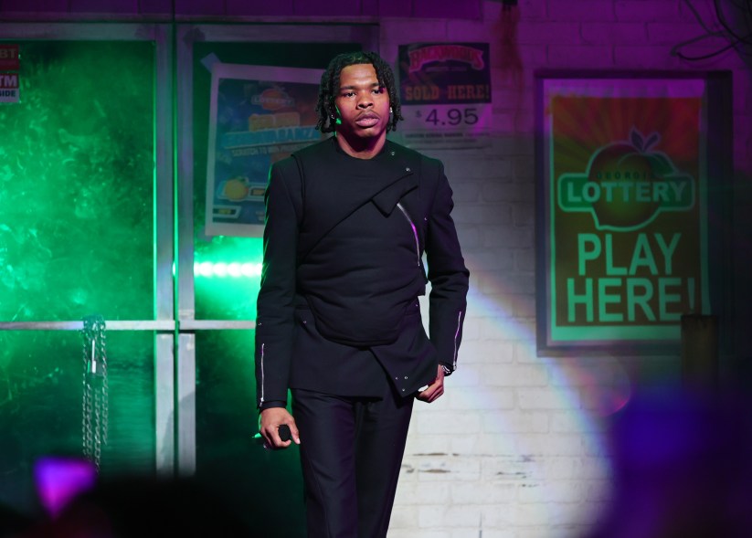 Lil Baby performs during "Untrapped: The Story of Lil Baby" premiere at the 2022 Tribeca Festival on June 11, 2022 in New York City.