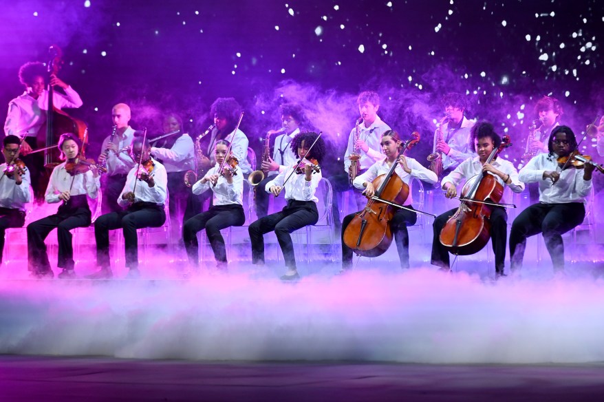 The Young Peoples' Chorus of NY performs during the Tribeca Festival Opening Night of Netflix's Halftime on June 8, 2022 in New York City.