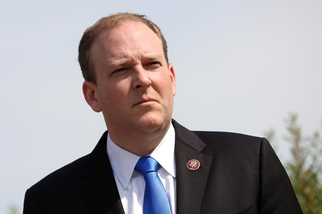 Rep. Lee Zeldin (R-NY) attends a press conference on May 20.