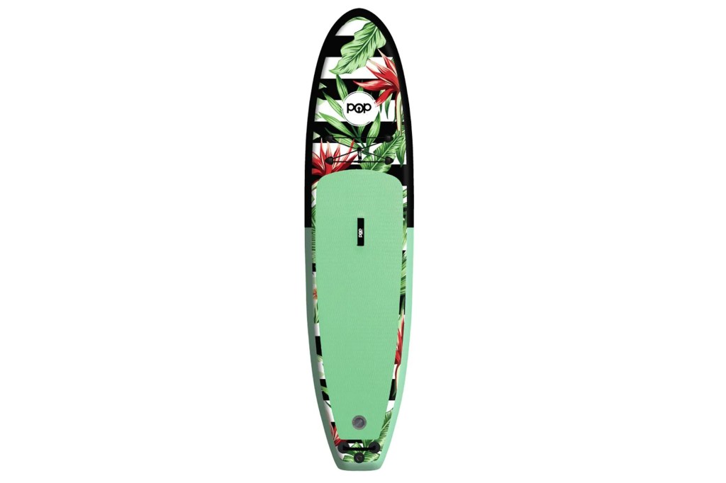 A green paddle board