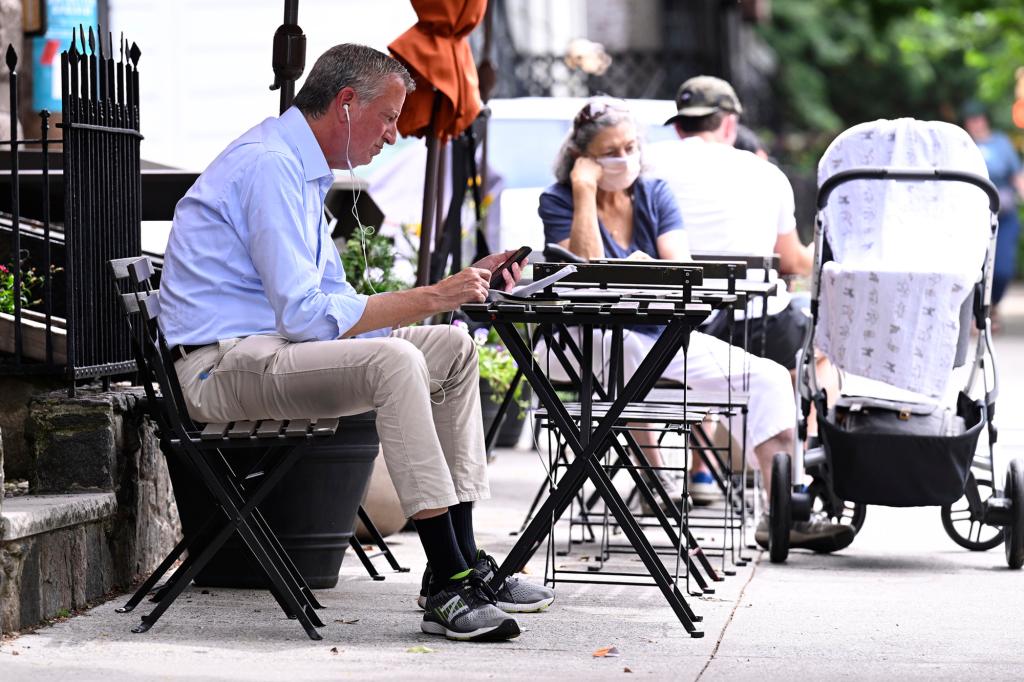 De Blasio said he "could not wait" to get back to his old neighborhood.