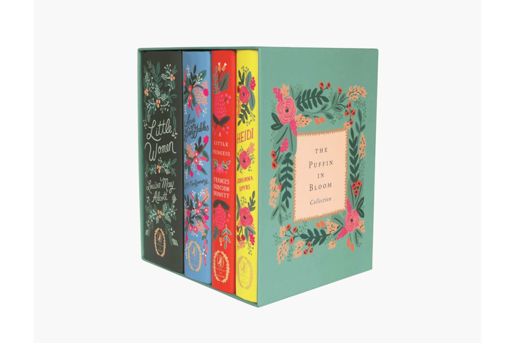 Set of four pretty books