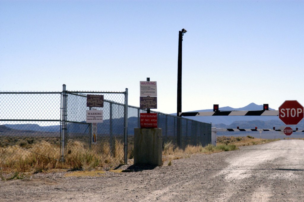 Guard Gate at Area 51 (Groom Lake, Dreamland) near Rachel, Nevada