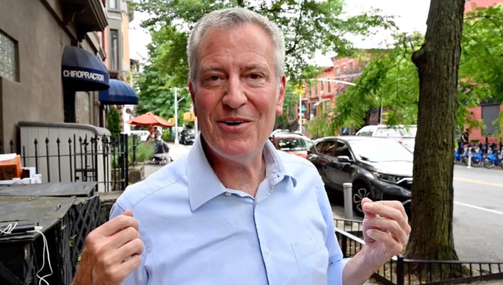 Former Mayor Bill de Blasio is back home in Park Slope, Brooklyn after an extended stay at a Brooklyn hotel once he left office.