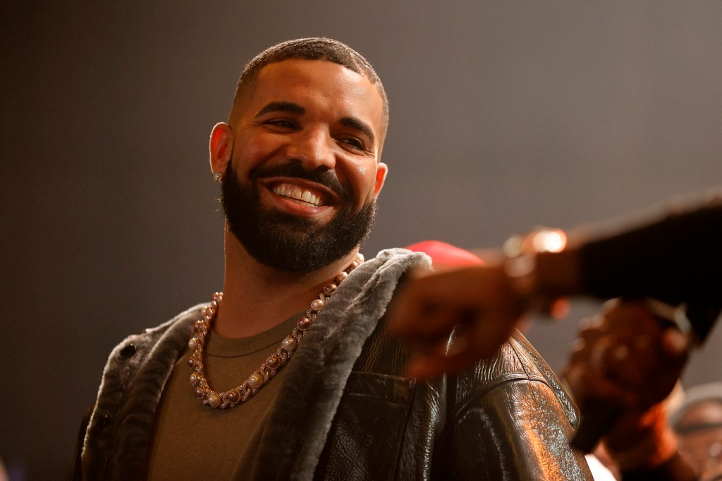 Drake speaks onstage during Drake's Till Death Do Us Part rap battle on October 30, 2021 in Long Beach, California.