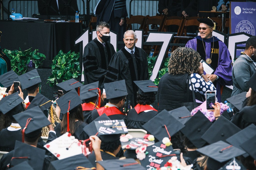 Dr. Anthony Fauci received an honorary doctorate degree.