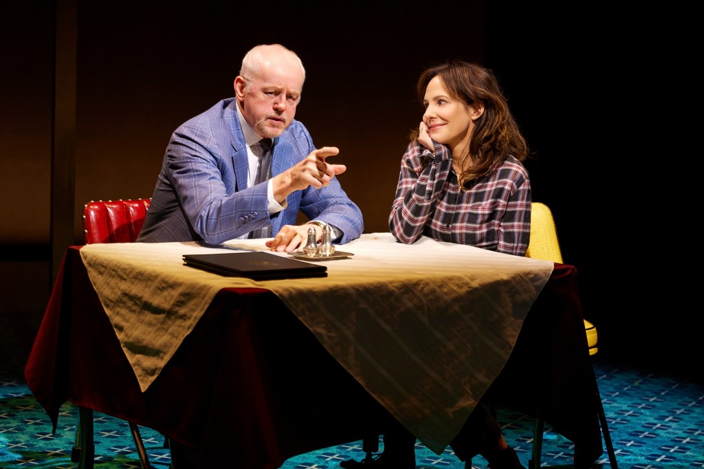 David Morse, left, and Mary Louise Parker during a performance of "How I Learned to Drive."  