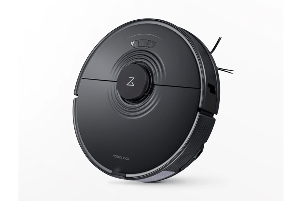 Black robot vacuum