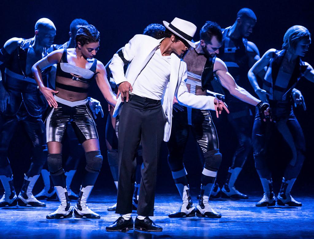 An ensemble cast performs the music of Michael Jackson in Braodway's "MJ."