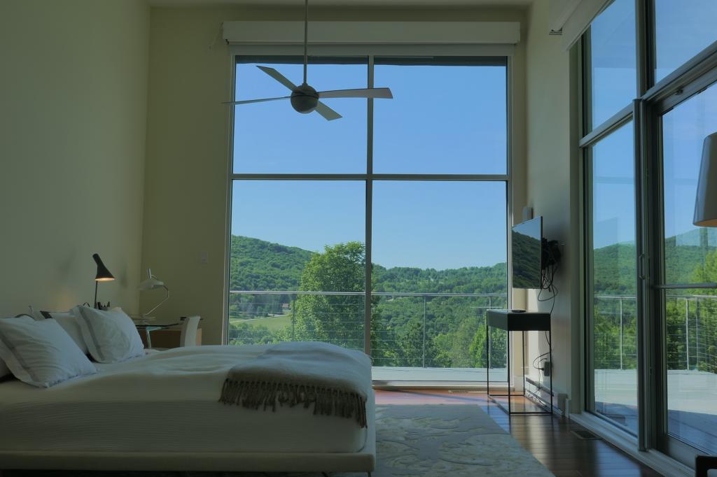 A bedroom inside the home.
