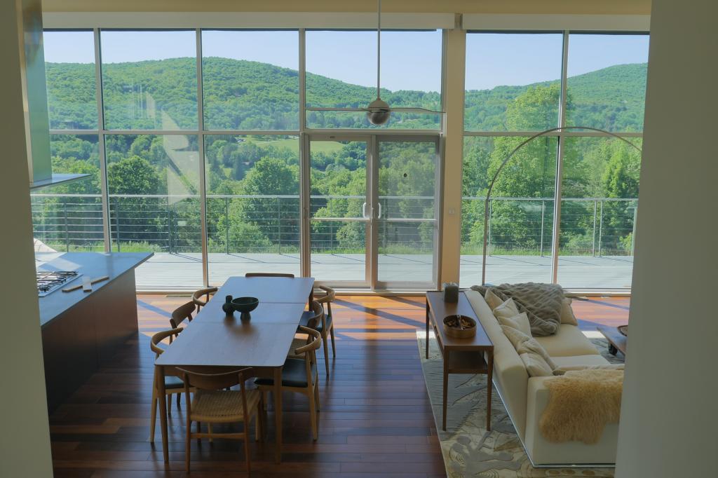 Interior of the Roxbury home.