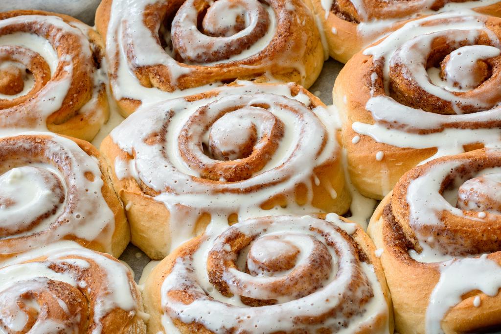 Fresh homemade Cinnamon rolls.