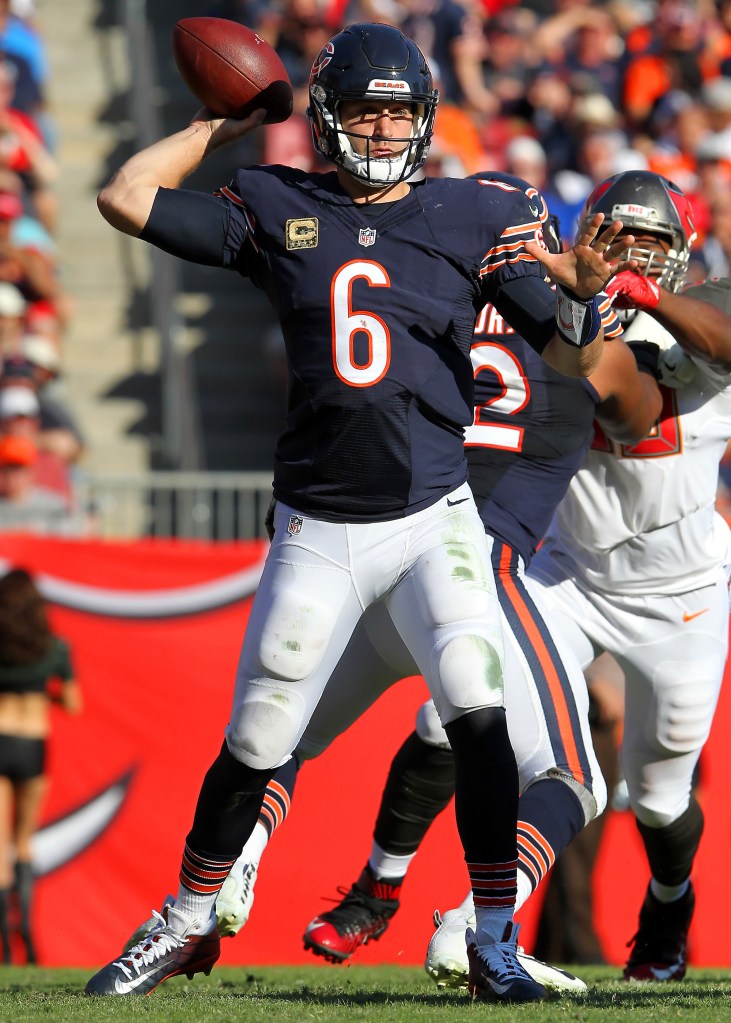 Jay Cutler played in the NFL for 12 seasons, mostly with the Bears.