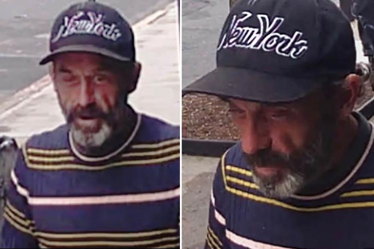 The NYPD released images of a suspect wanted for allegedly drawing three swastiakas on a Manhattan sidewalk.