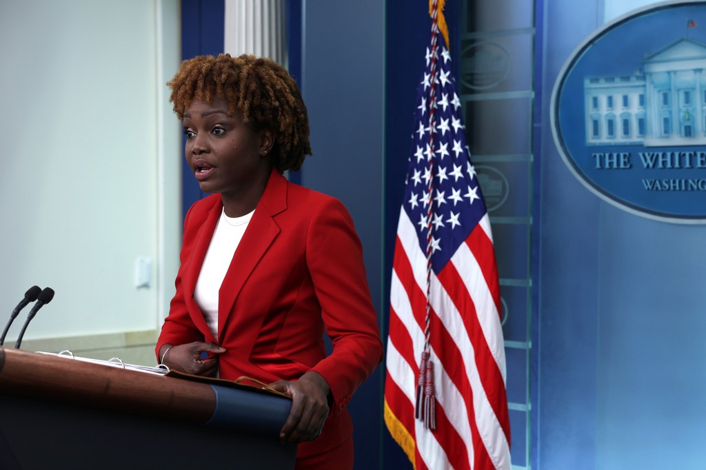 White House Press Secretary Karine Jean-Pierre called US District Judge James Wesley Hendrix's ruling "wrong" and "backwards."