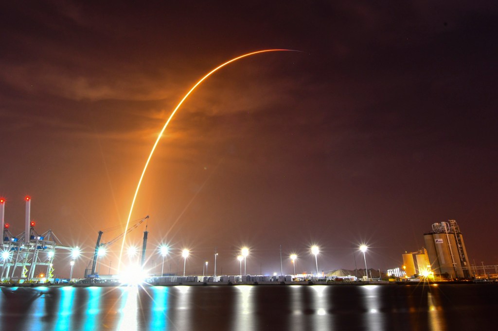 Launch of a SpaceX Falcon 9 rocket earlier this month.