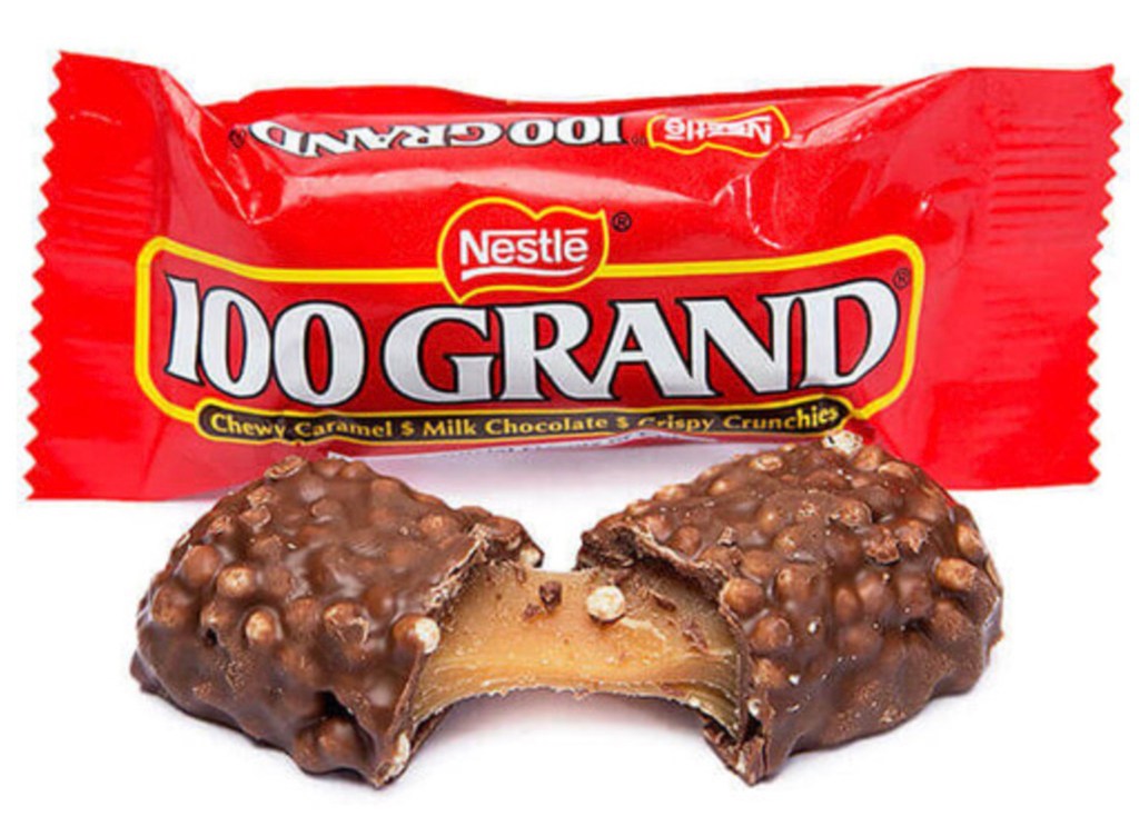 100 Grand candy bar. 