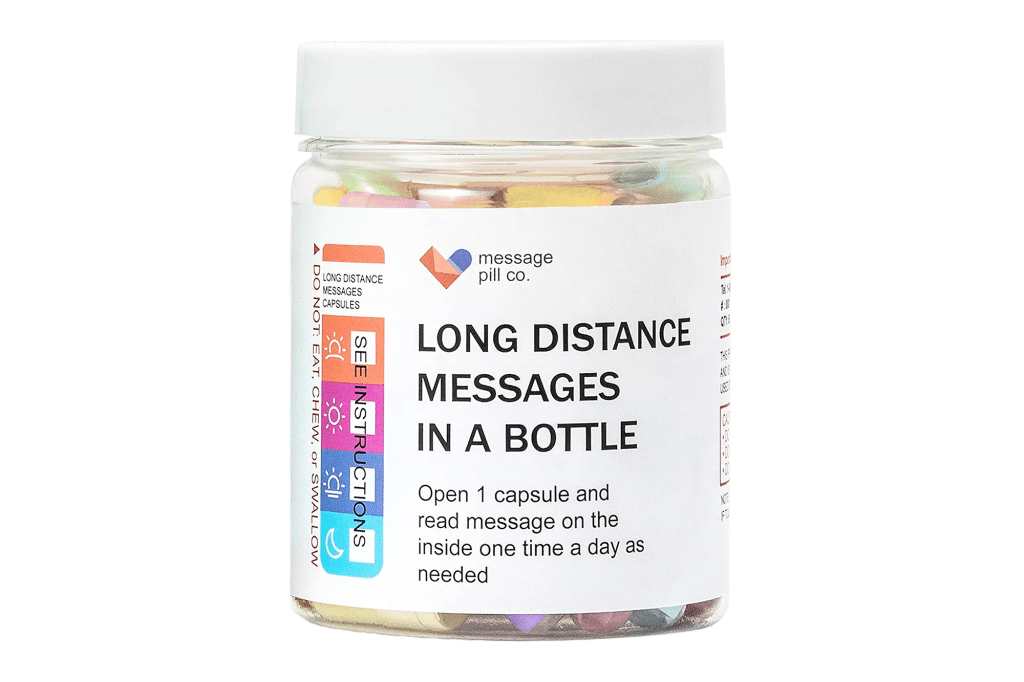 Message Pill Co. Long Distance Message in a Bottle