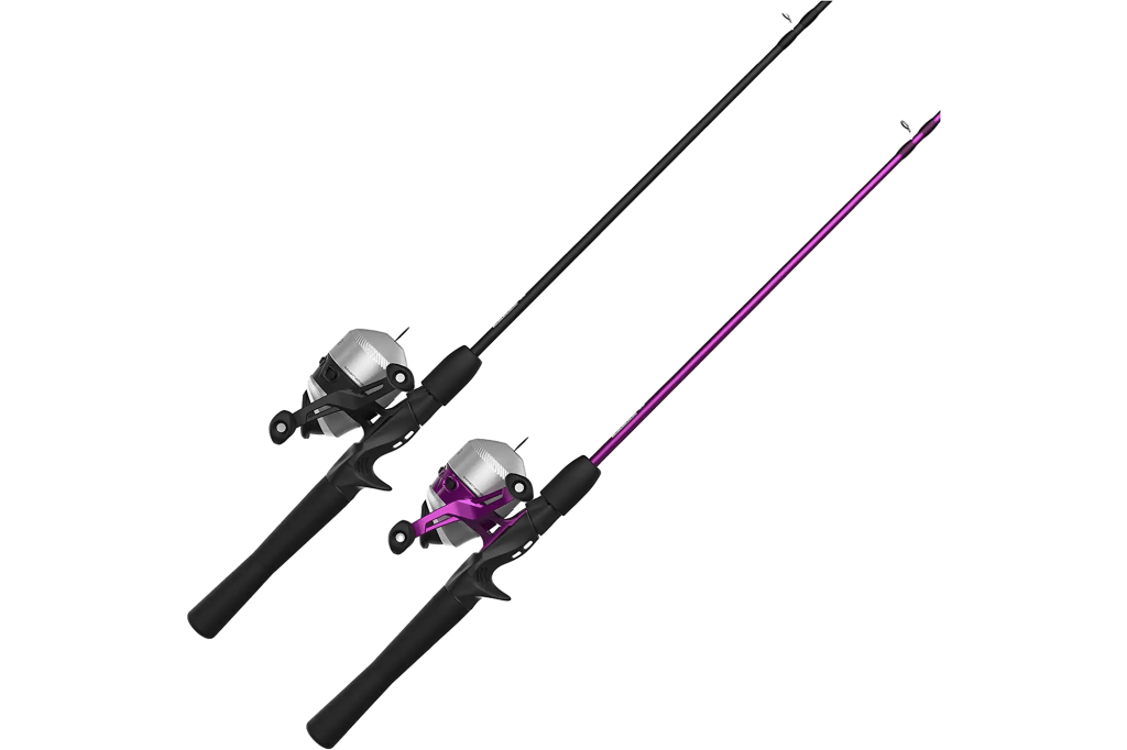 Zebco 33 Spincast Reel & 2-Piece Fishing Rod Combo