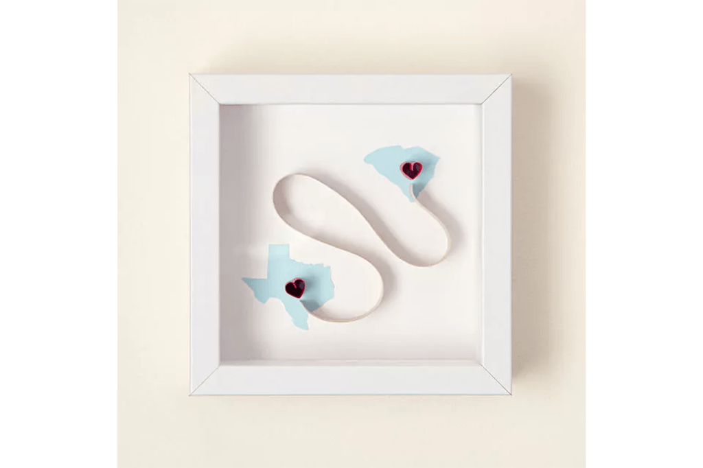 Love Across States 3D Art