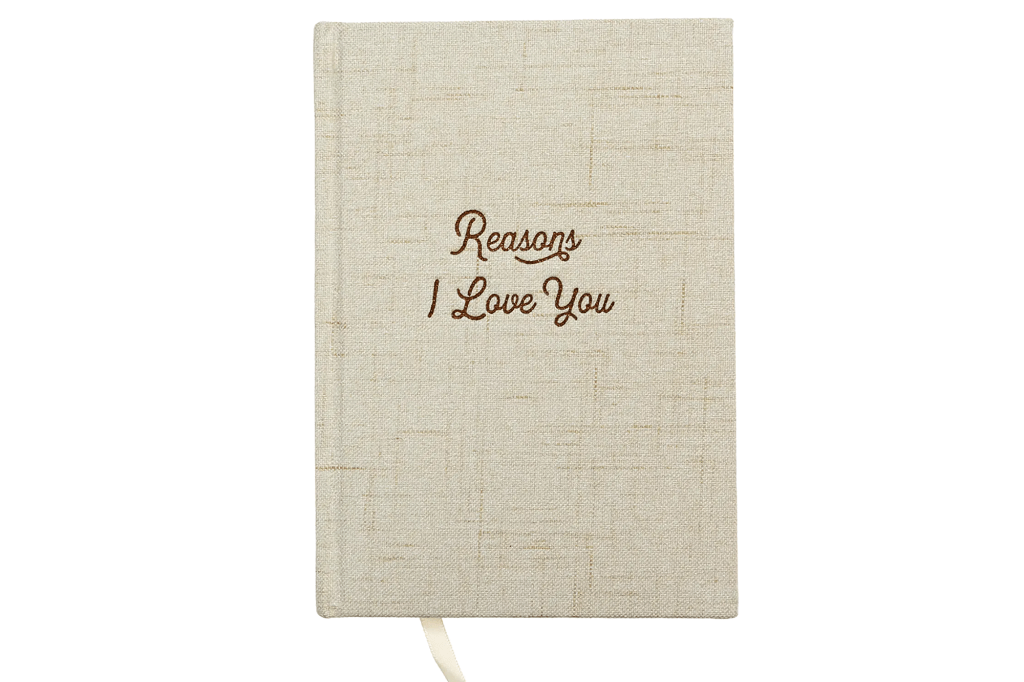 Reasons Why I Love You Linen Journal Book