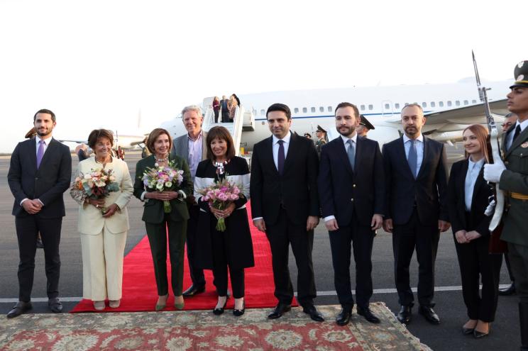 Speaker of the House Nancy Pelosi traveled to Armenia to meet with officials.