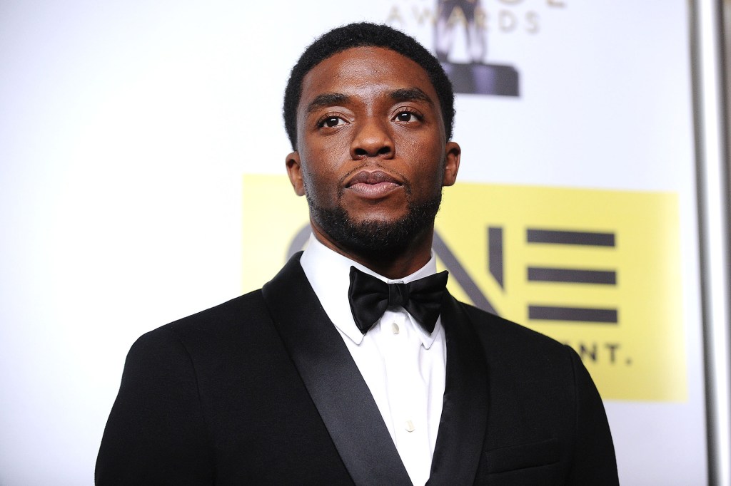 "Black Panther" star Chadwick Boseman was diagnosed with Stage 3 colon cancer in 2016 at the age of 39 before dying of the disease in 2020 at 43. He is photographed here in 2016 at the 47th NAACP Image Awards.