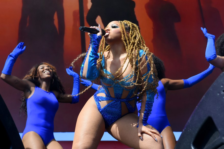 Chlöe performs with Cheat Codes at the Daytime stage on day 2 of The iHeartRadio Music Festival, September 24, 2022.