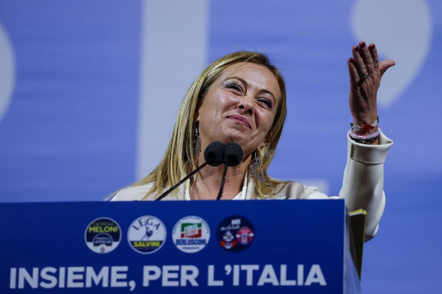 In a victory speech, Meloni vowed to govern for "all Italians," if called to do so.