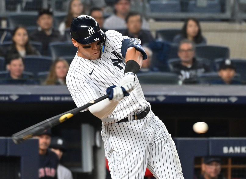 3 - Judge solo home run during the fifth inning against the Cleveland Guardians Friday, April 22, 2022.