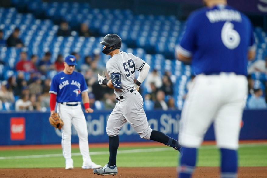 9 - A solo home run in the sixth inning against the Toronto Blue Jays, May 3.