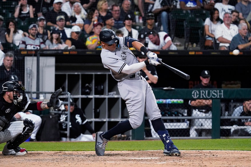 11 - A solo home run against the Chicago White Sox during the seventh inning May 12.