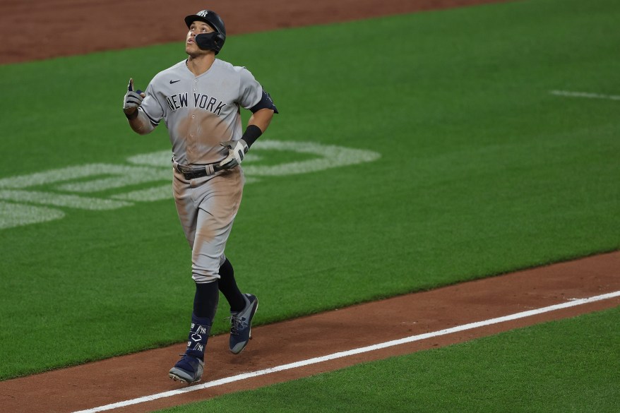 14 - Judge homered twice at Camden Yards on May 17.