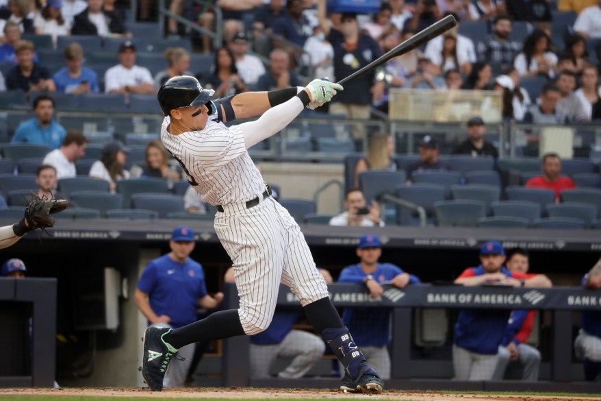 23 - A home run in the first inning against the Chicago Cubs at Yankee Stadium, Saturday, June 11.