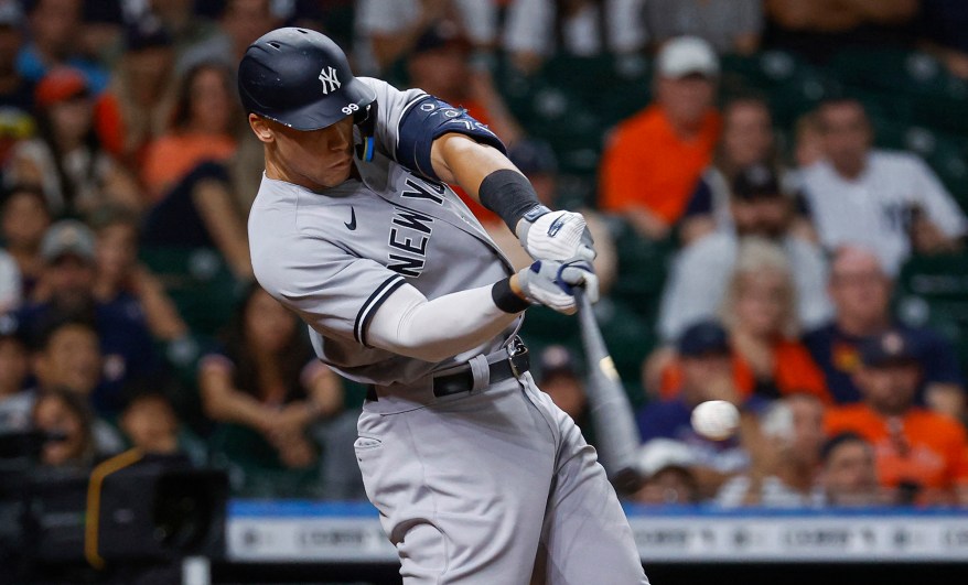 34 - Judge hits a three-run home run during the ninth inning against the Houston Astros, July 21.