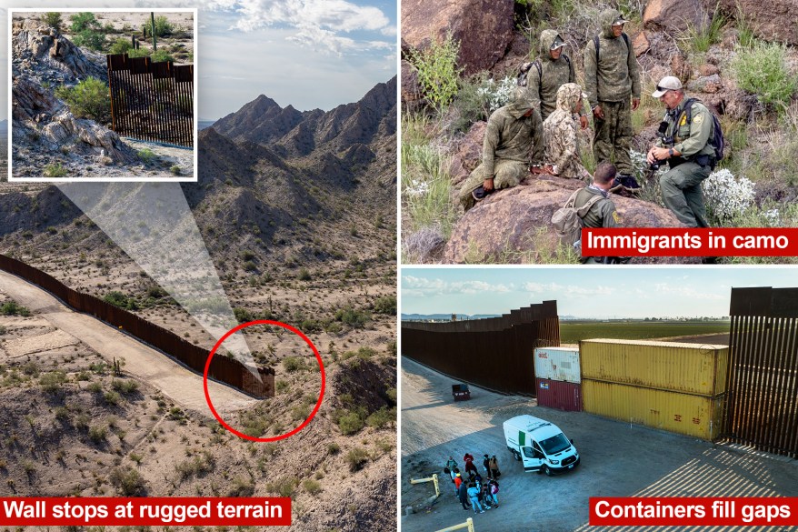 How CBP agents patrol the gaps and ends of the US-Mexico border fence