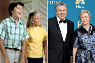 Christopher Knight and Eve Plumb of "Brady Bunch" fame reunited at the 2022 Emmys.