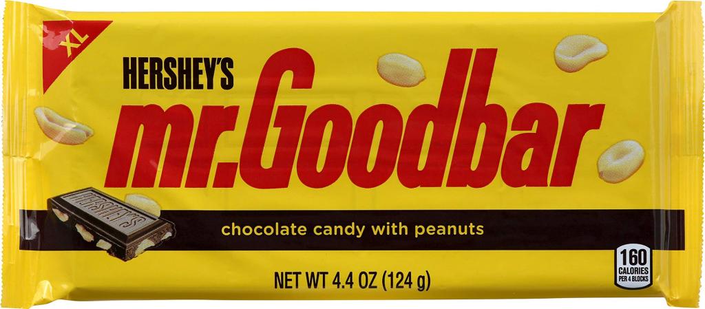 Mr. Goodbar packaging.