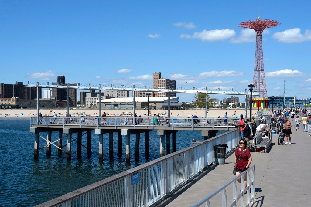 Coney Island beach,