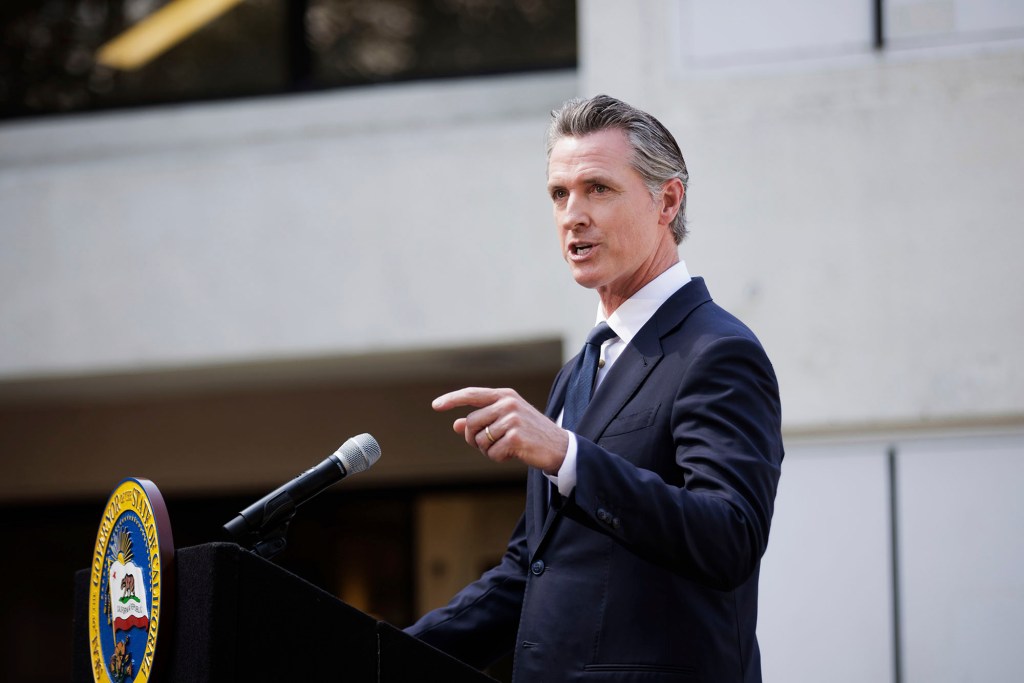 California Gov. Gavin Newsom on Thursday asked the DOJ to look into filing kidnapping charges for relocating migrants as "political props."