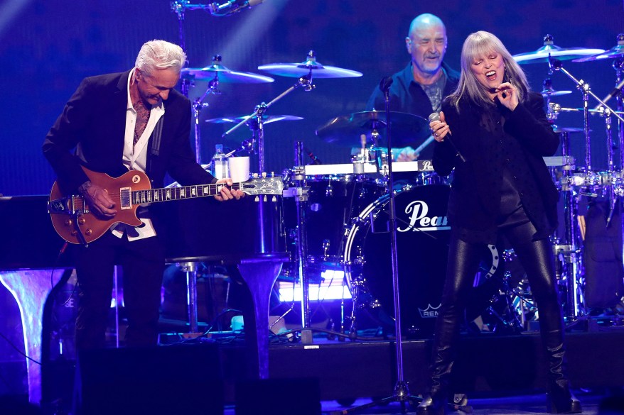 Neil Giraldo and Pat Benatar perform during the iHeartRadio Music Festival 2022 on Sept. 23, 2022 in Las Vegas.