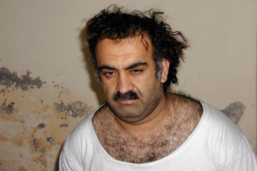 Khalid Sheikh Mohammed, the alleged Sept. 11 mastermind, is seen shortly after his capture during a raid in Pakistan, March 1, 2003.