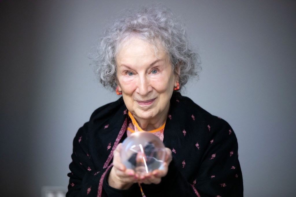 Canadian poet, novelist, literary critic, essayist, teacher, environmental activist, and inventor Margaret Atwood, Alba, Cuneo, Italy, October 2021. 